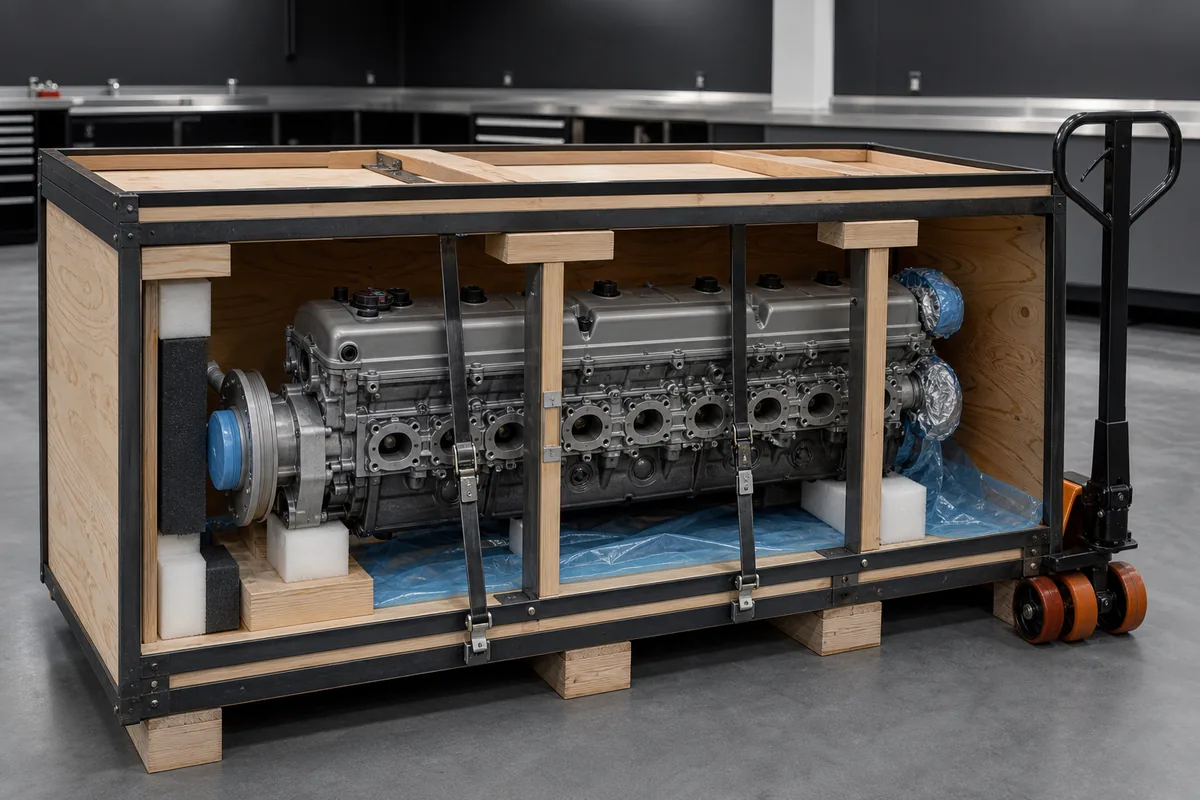 Barra Engine for Sale — freight preparation