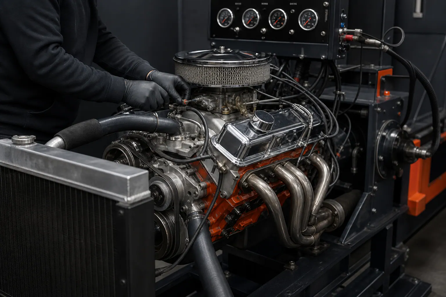 350 Chevy run-stand quality-test verification