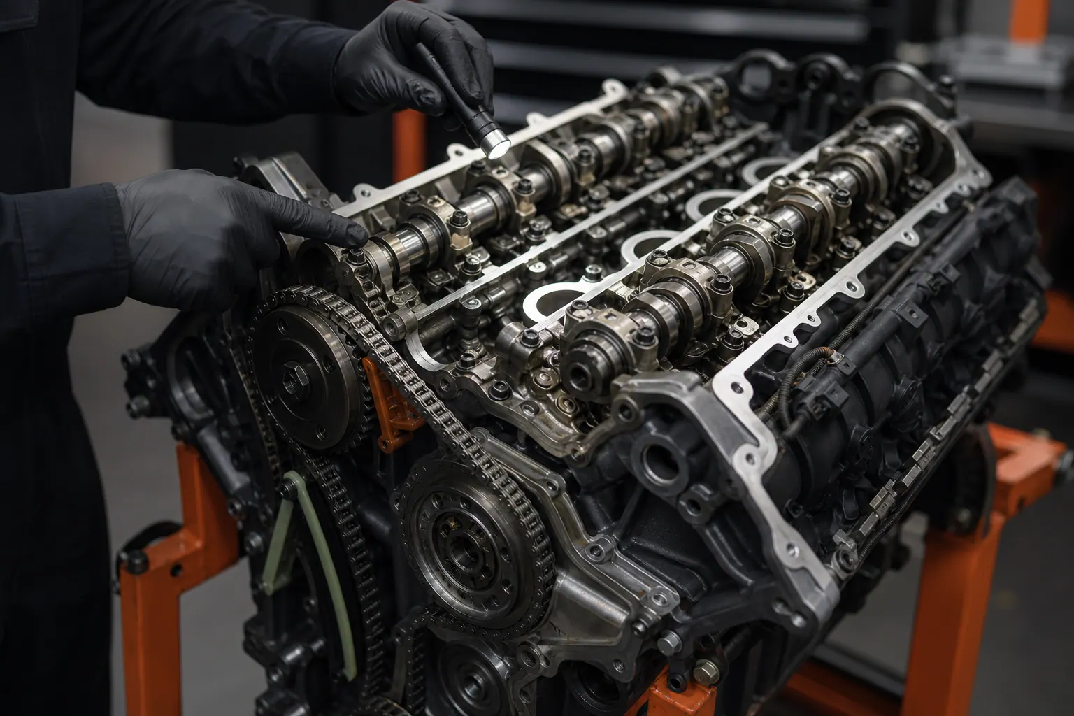 5.0 Coyote valvetrain inspection detail
