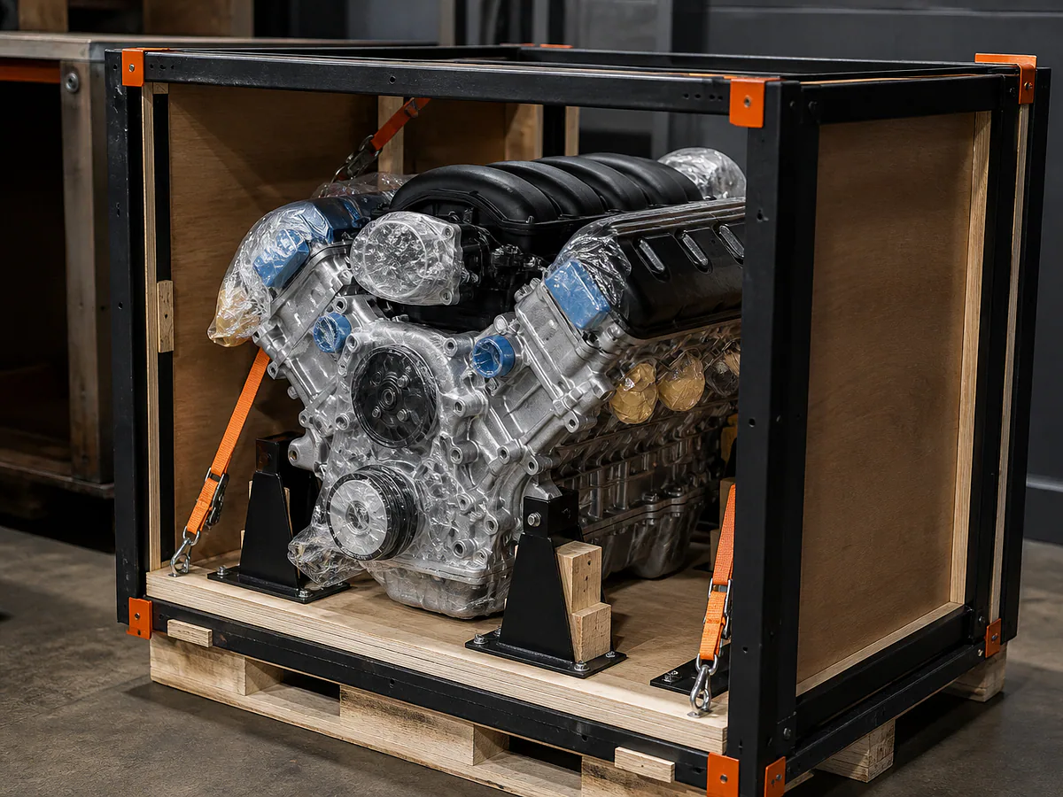 Crate Engines for Sale — freight preparation