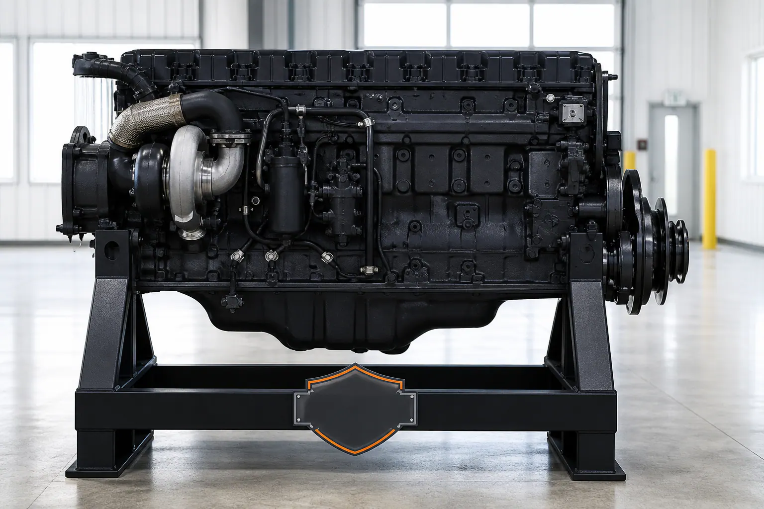 Cummins diesel engine side profile