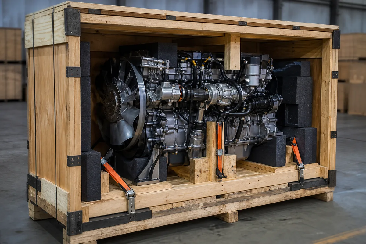 DD15 Engine for Sale — freight preparation