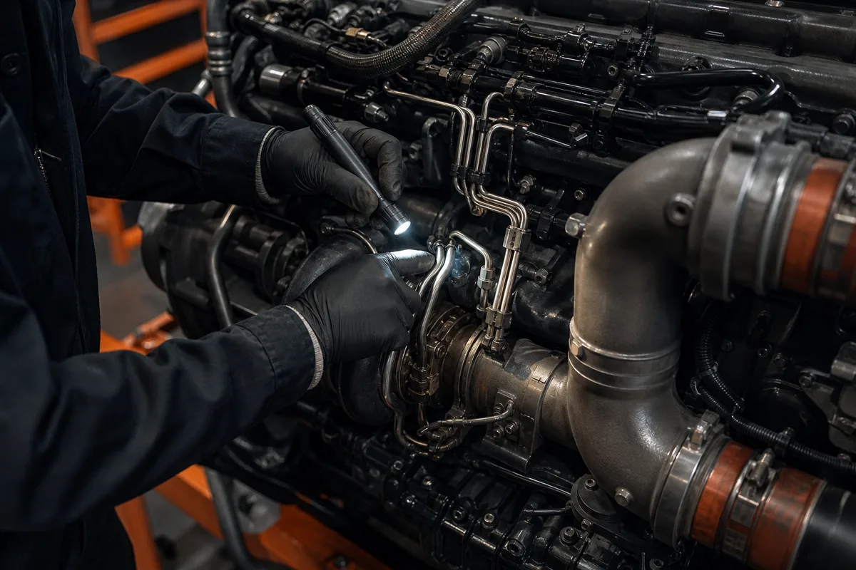 DD15 Engine for Sale — quality inspection