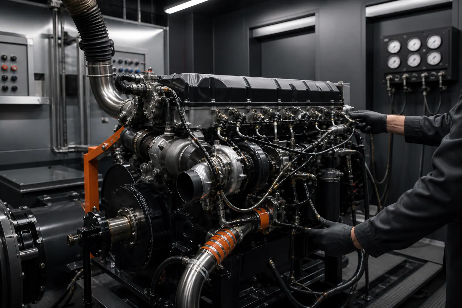 Heavy-duty diesel engine test verification