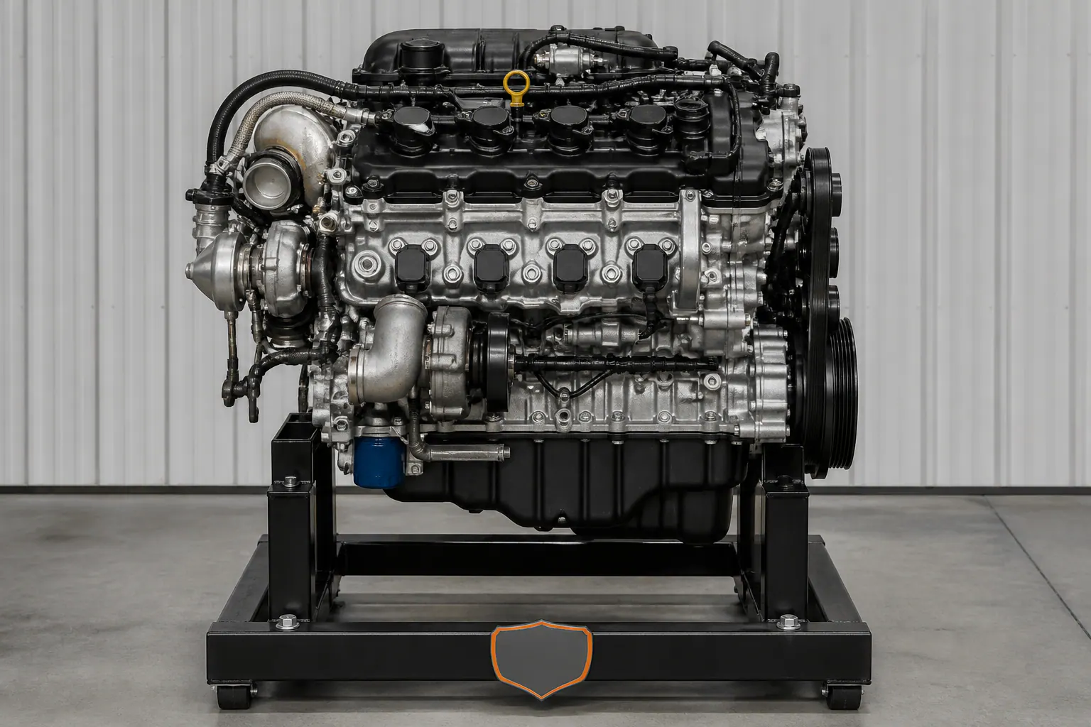 3.5 EcoBoost engine side profile
