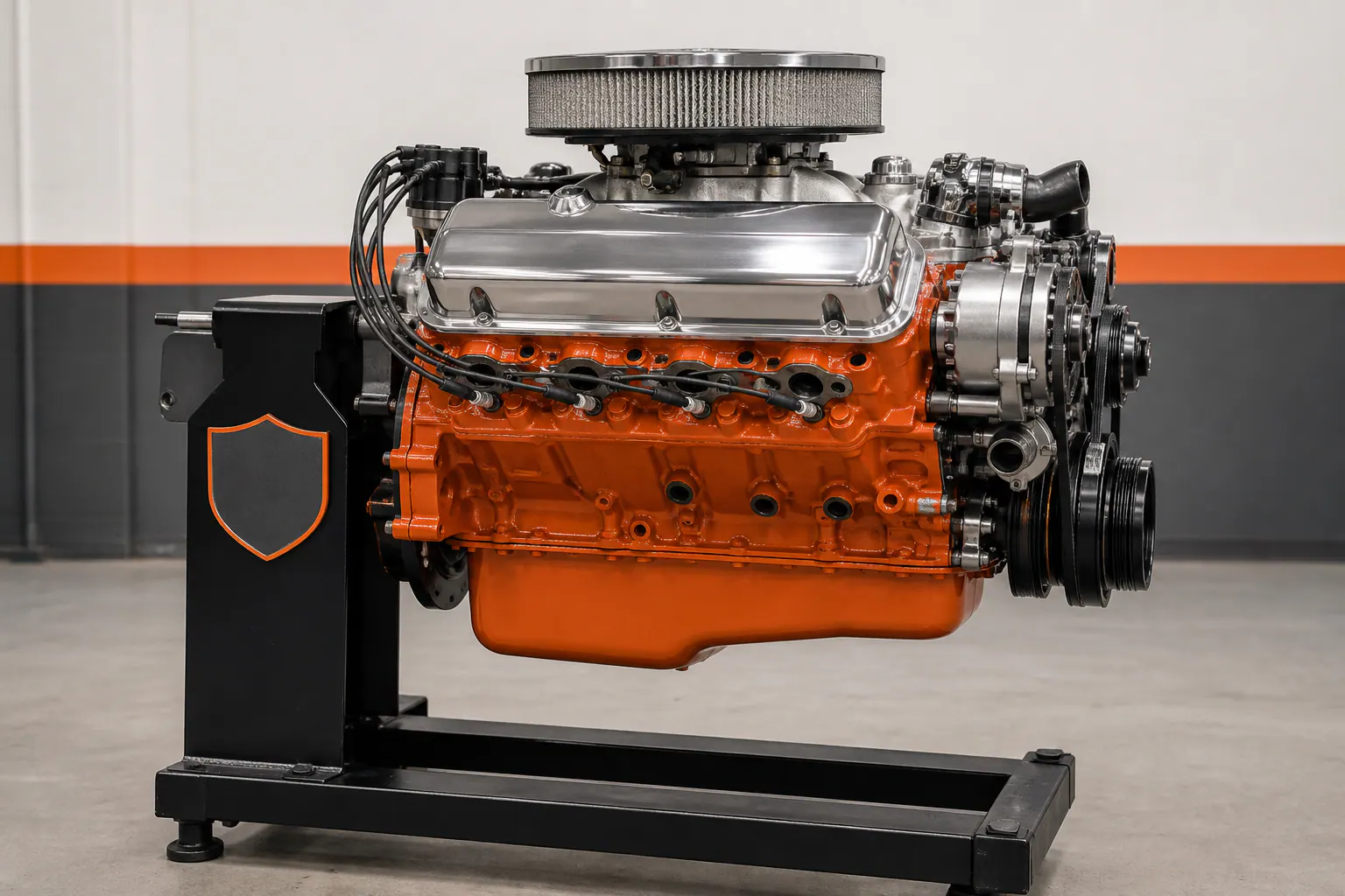 454 big-block engine side profile