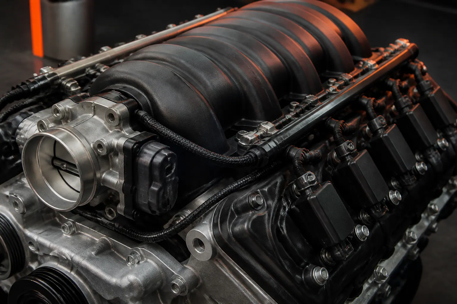 HEMI intake manifold and ignition detail