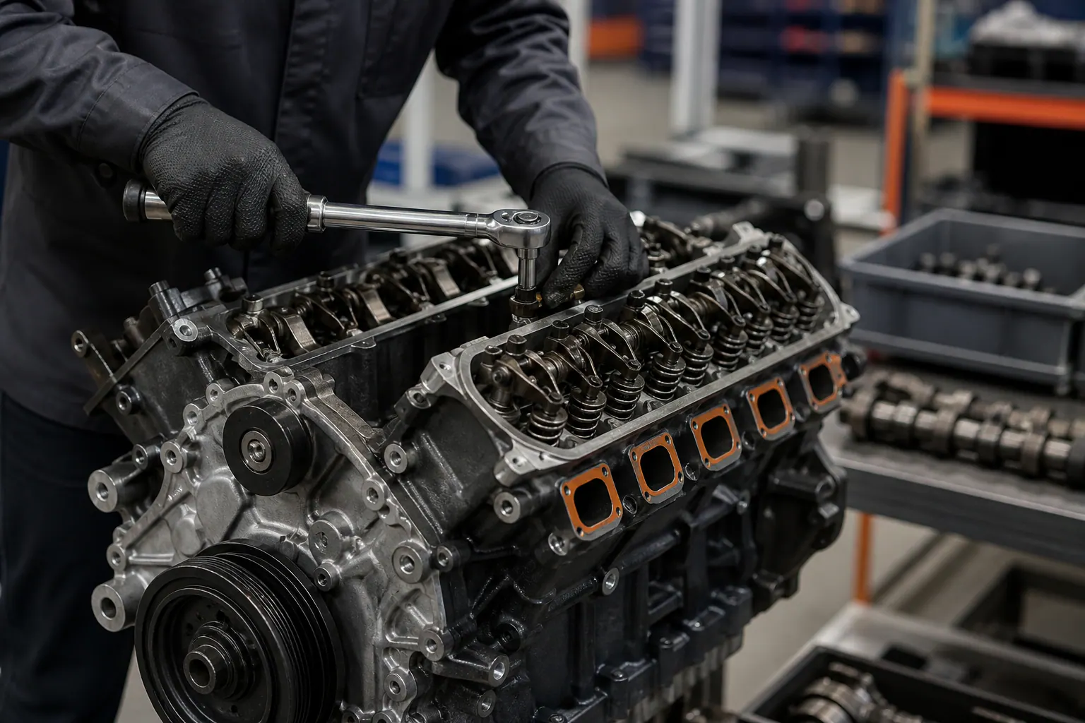 Representative 5.7 HEMI valvetrain inspection