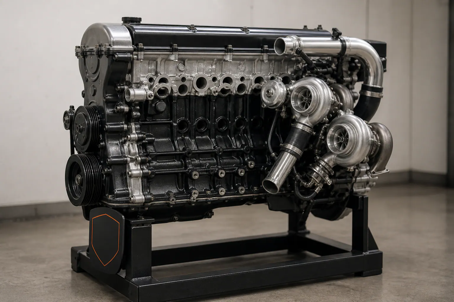 1JZ twin-turbo inline-six side profile