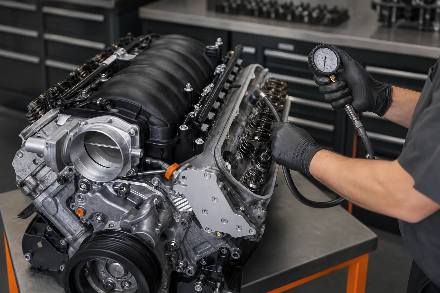 Representative LS engine compression inspection