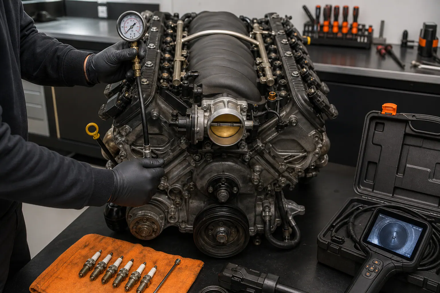 5.3 LS compression and spark-plug inspection