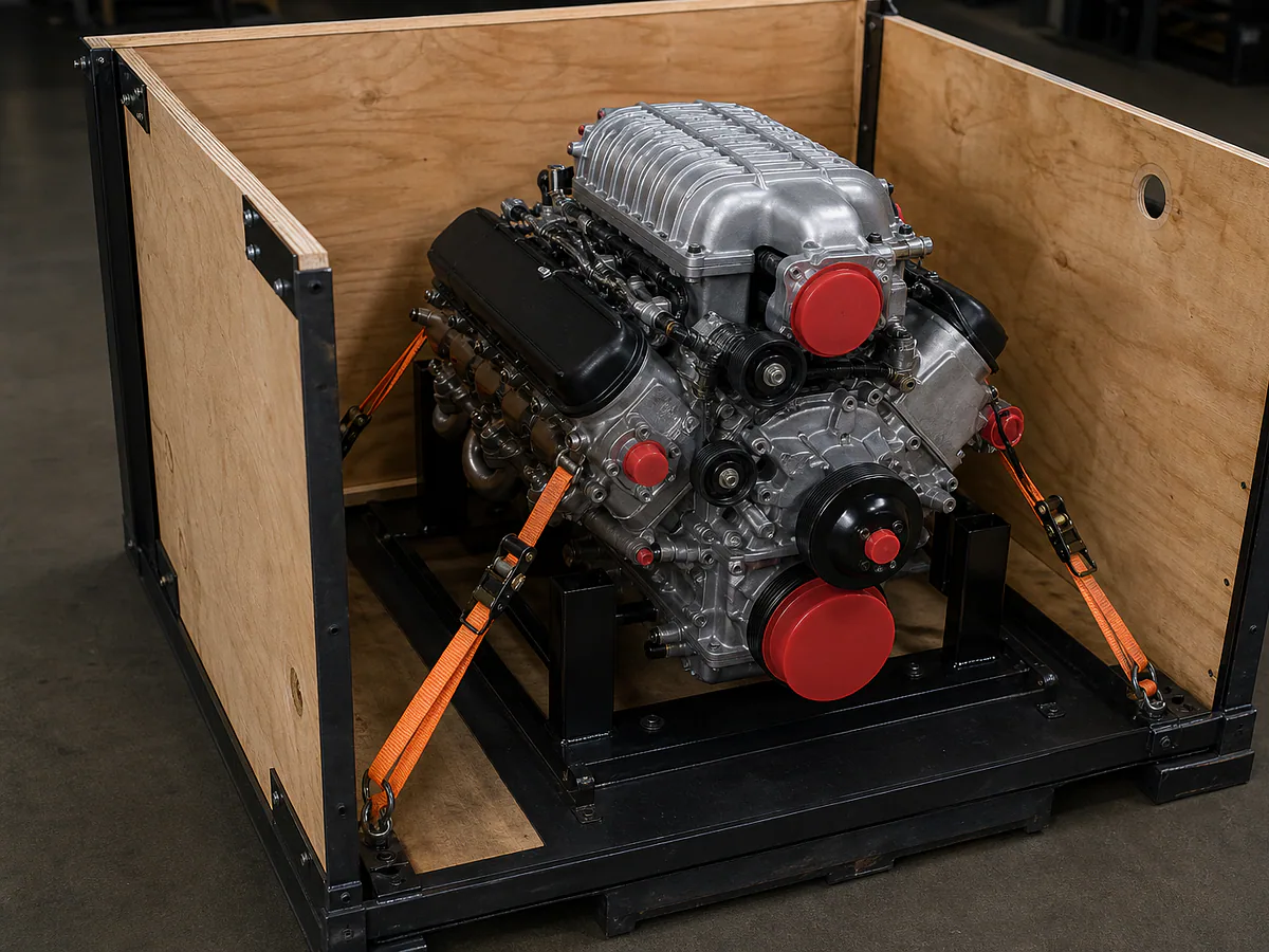 LS9 Engine for Sale — freight preparation