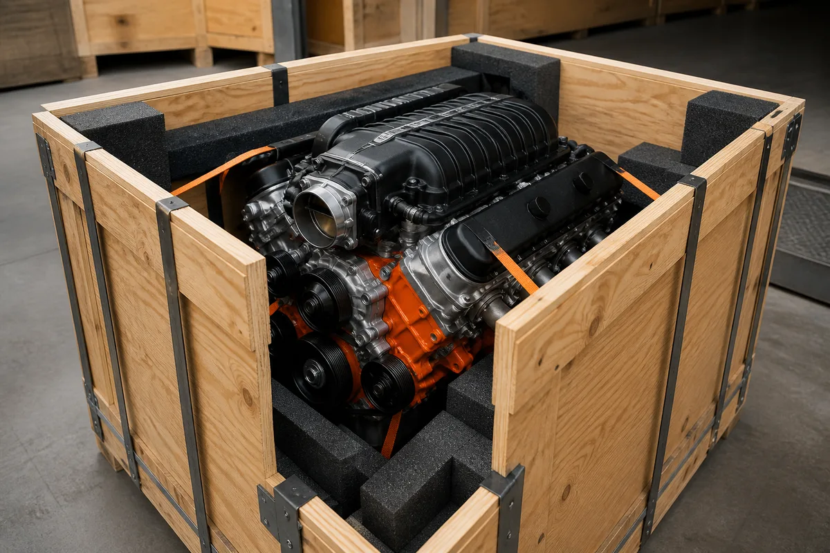 LSA Engine for Sale — freight preparation