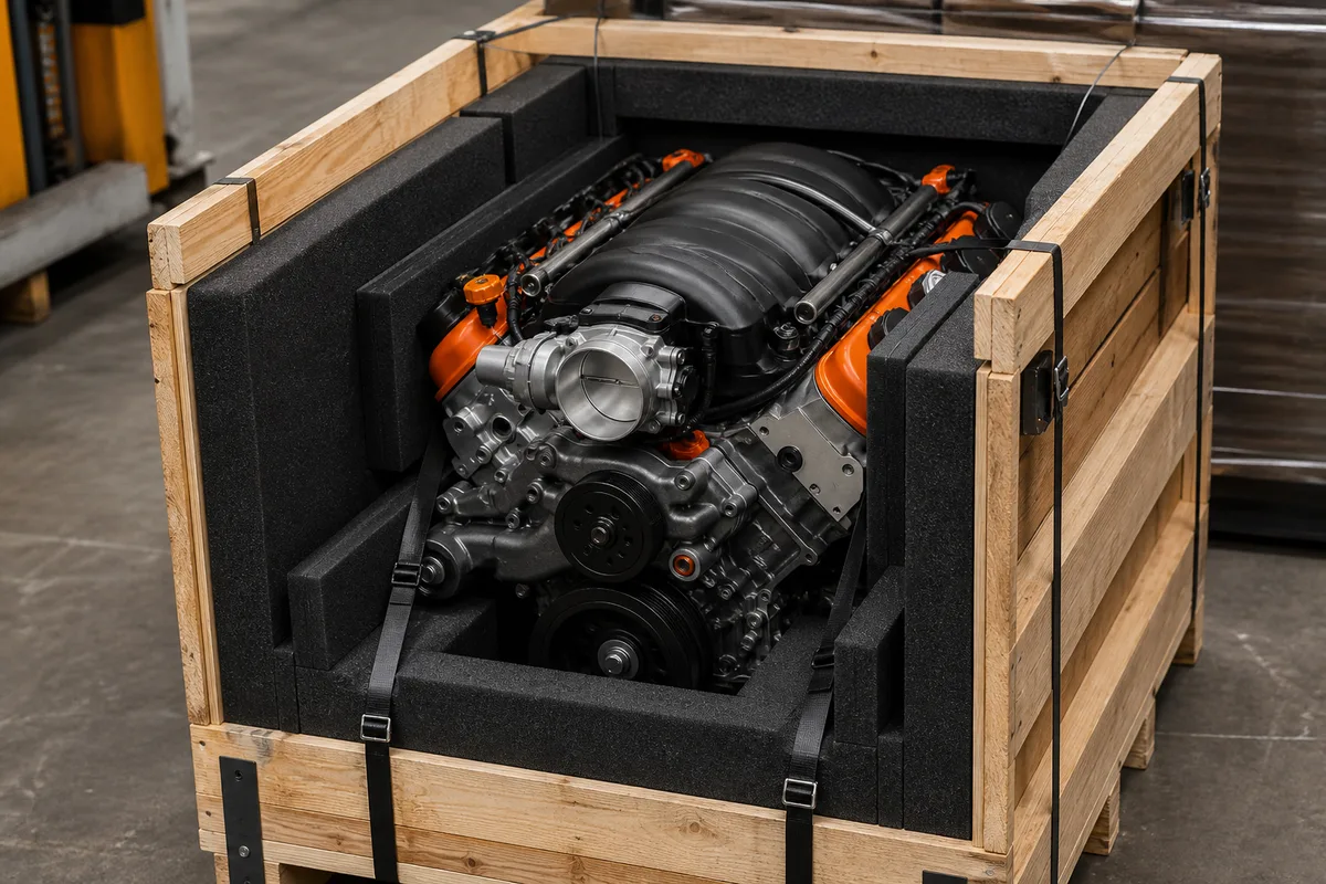 LSX Engine for Sale — freight preparation