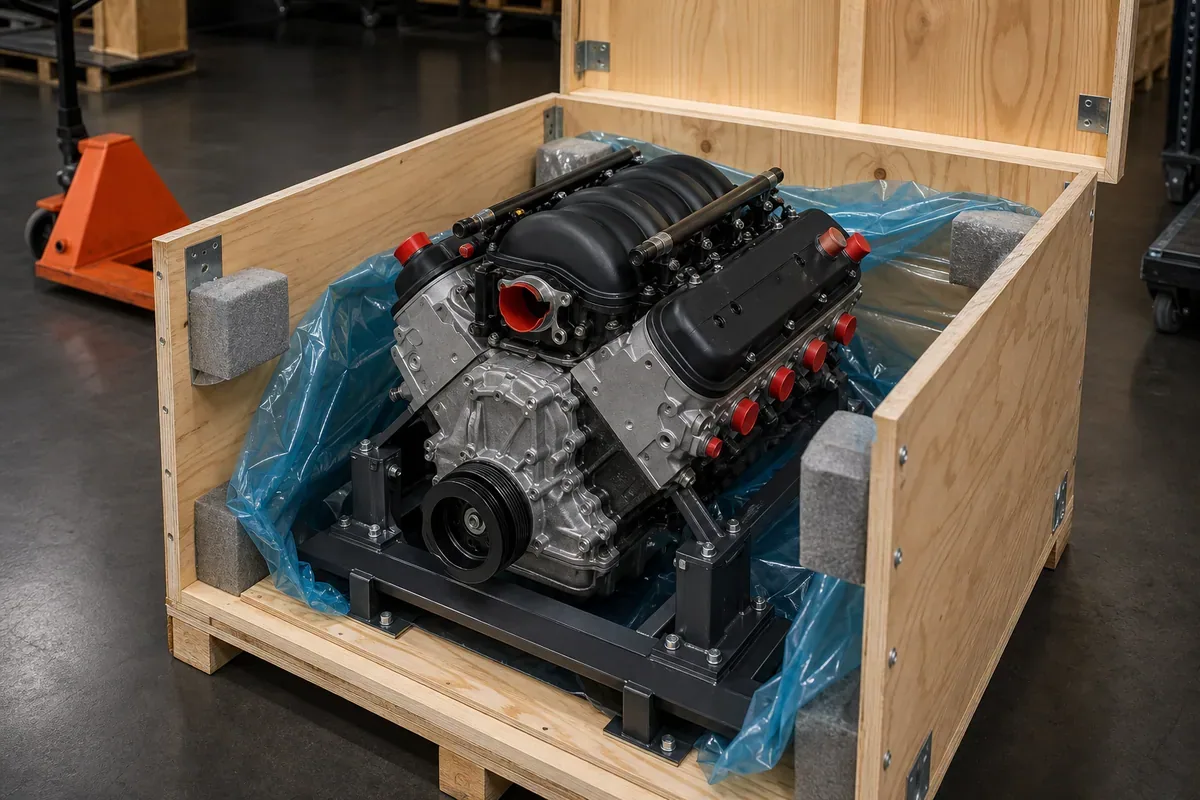 NASCAR Engine for Sale — freight preparation