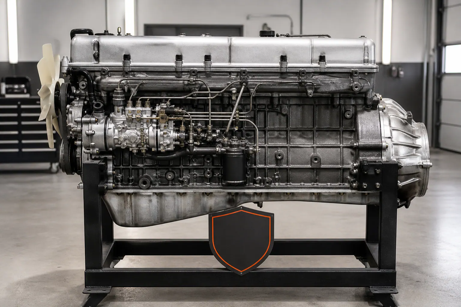 OM606 diesel inline-six side profile
