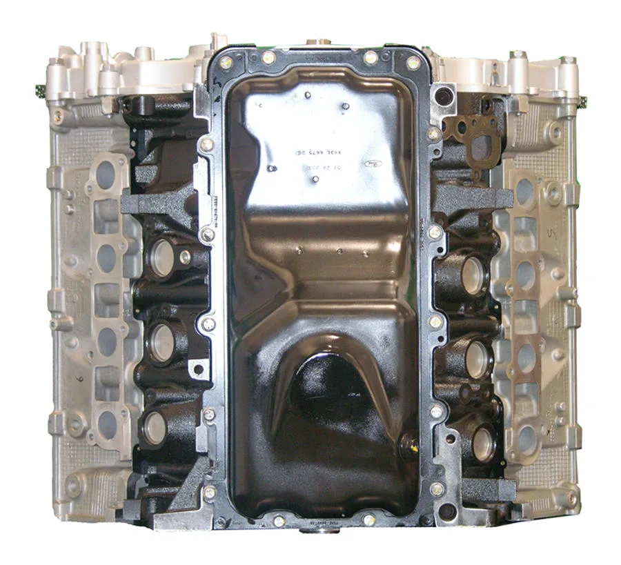 6.0 LS engine secured in branded freight crate