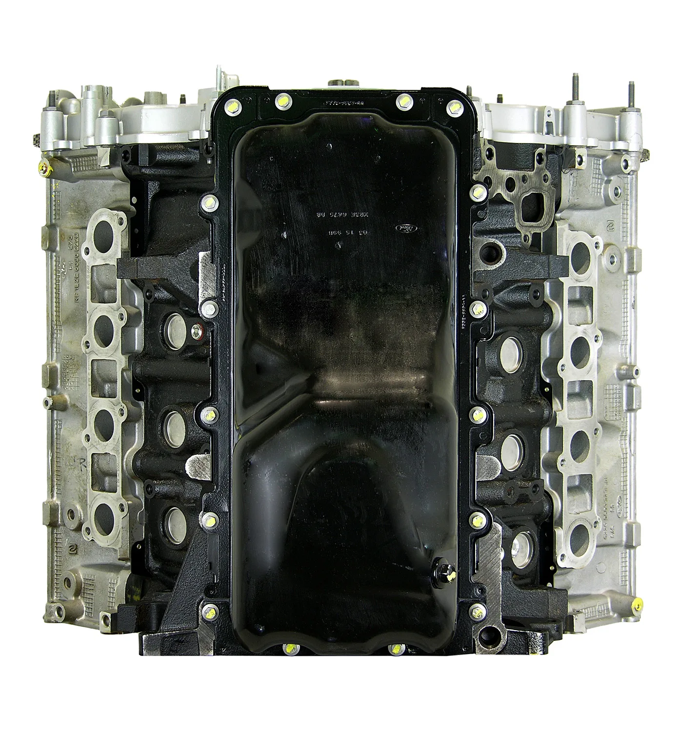 6.0 LS engine secured in branded freight crate