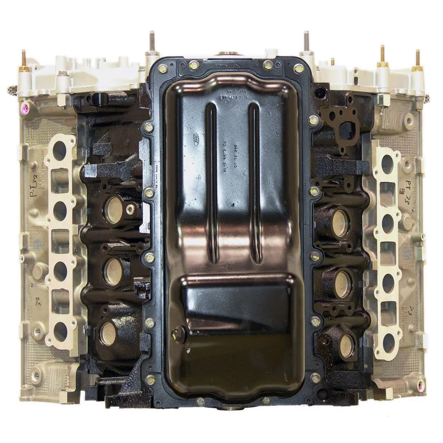 6.0 LS engine secured in branded freight crate