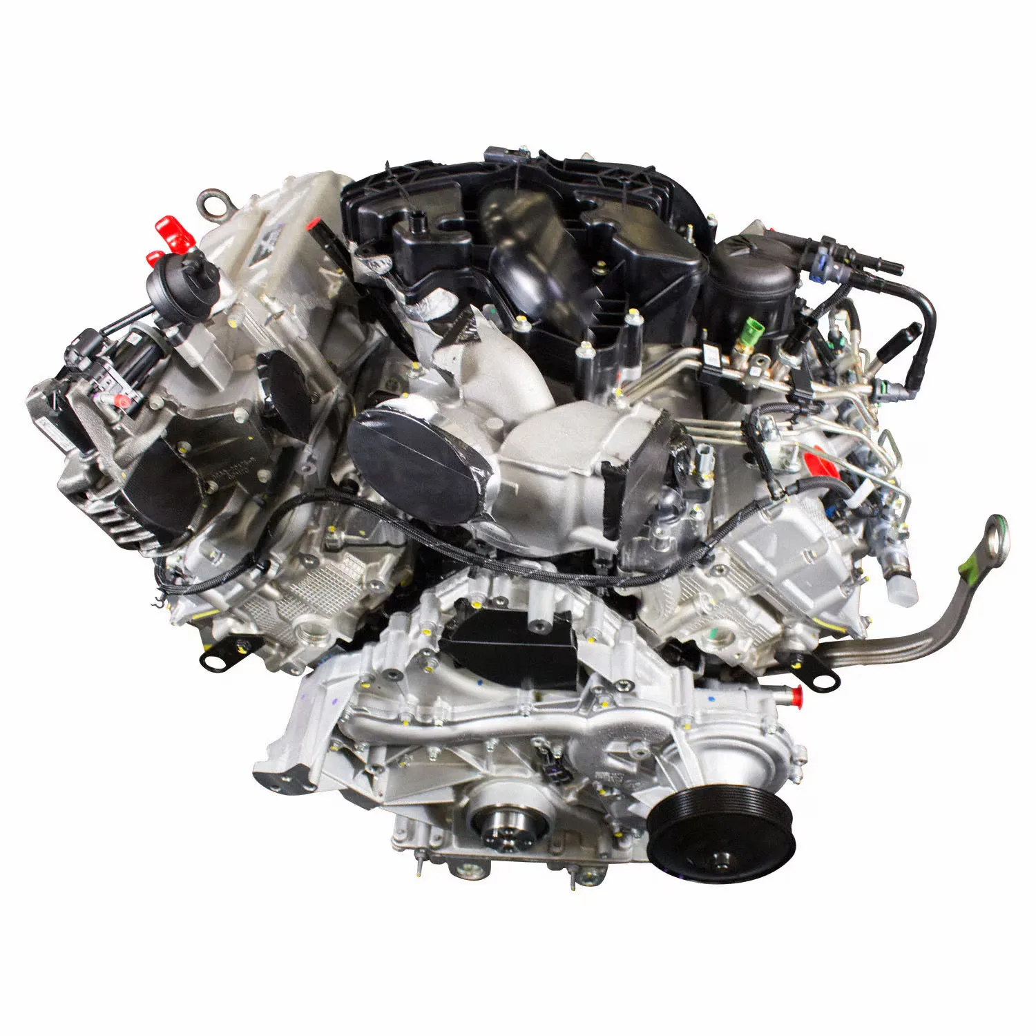 6.0 LS engine on branded inspection stand