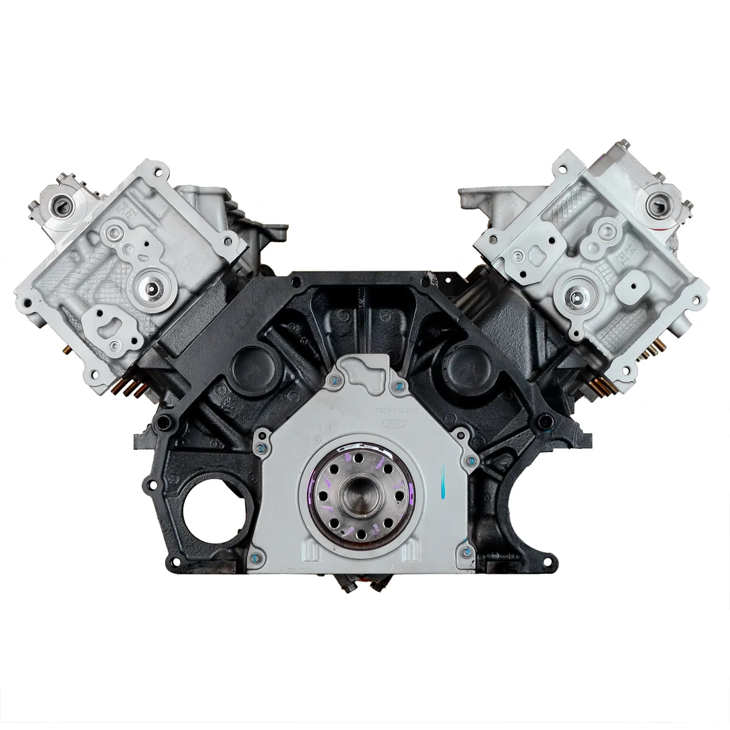 6.0 LS engine on branded inspection stand