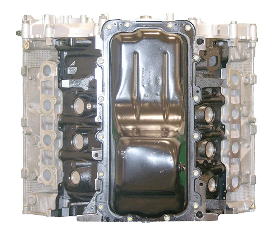 6.0 LS engine secured in branded freight crate