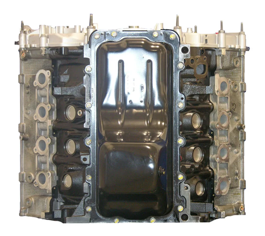 6.0 LS engine secured in branded freight crate