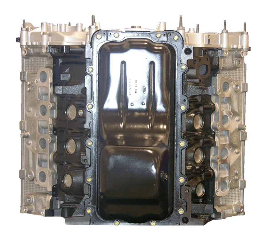 6.0 LS engine secured in branded freight crate