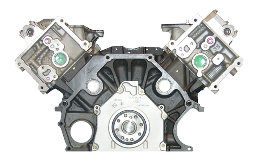 6.0 LS engine on branded inspection stand