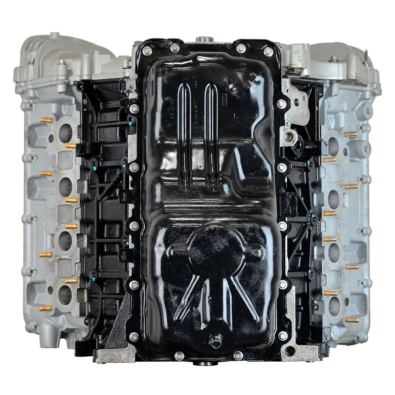 6.0 LS engine secured in branded freight crate