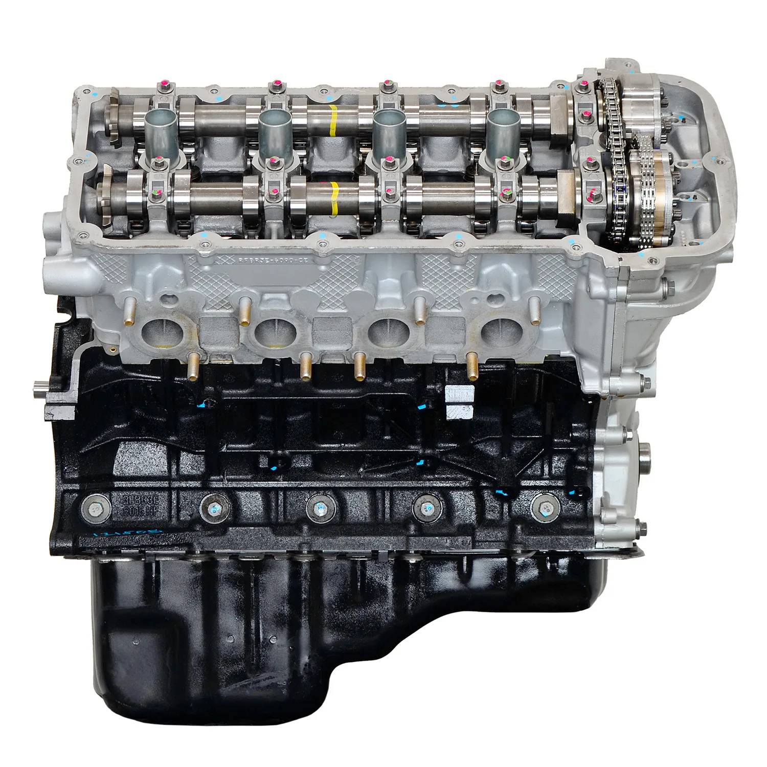 Ford 5.0L V8 intake manifold and throttle body detail