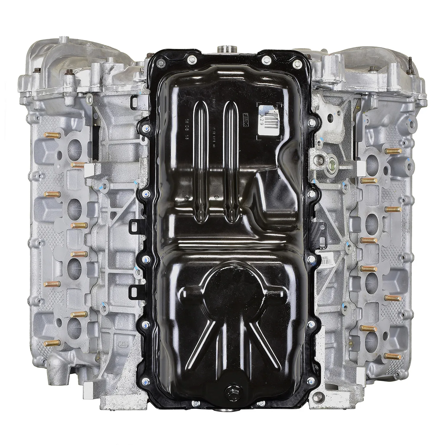 6.0 LS engine secured in branded freight crate