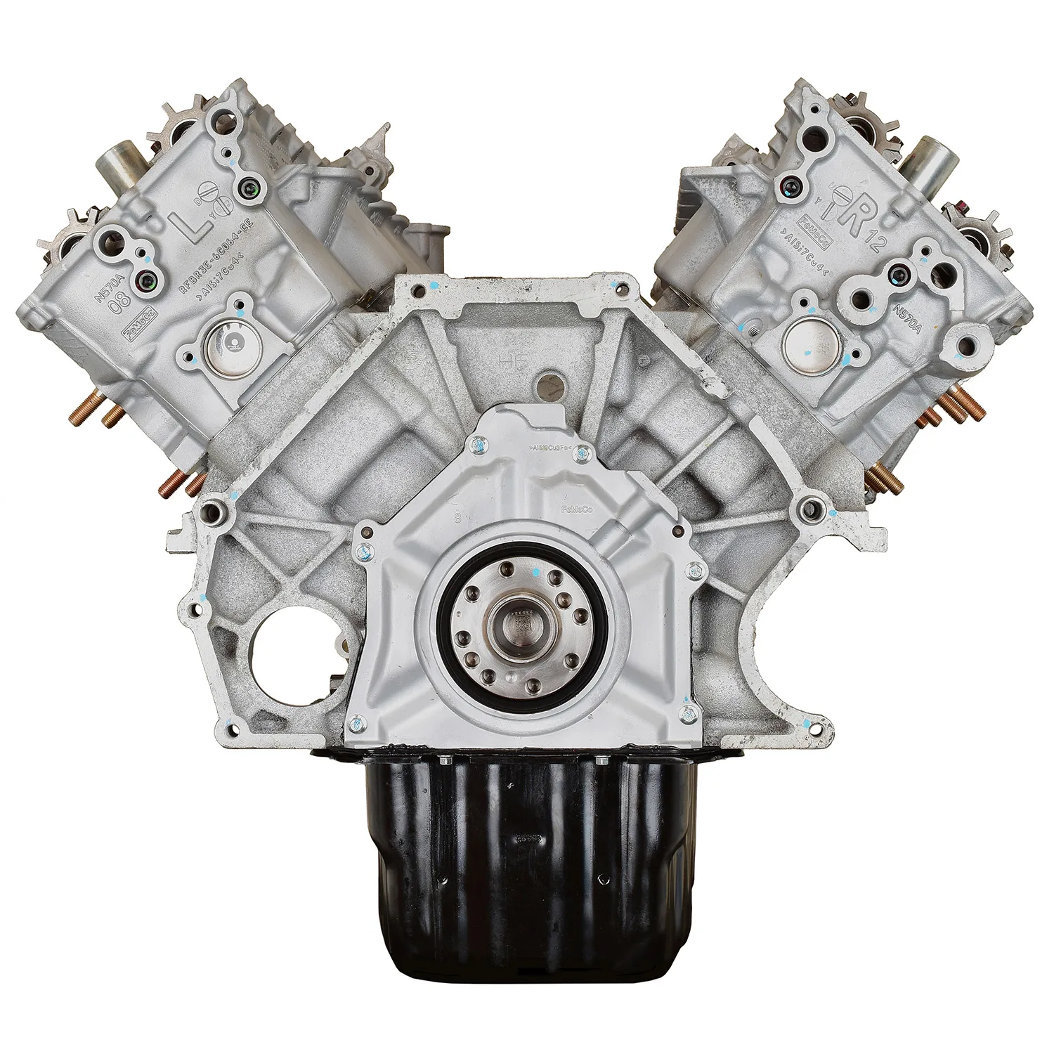 6.0 LS engine on branded inspection stand
