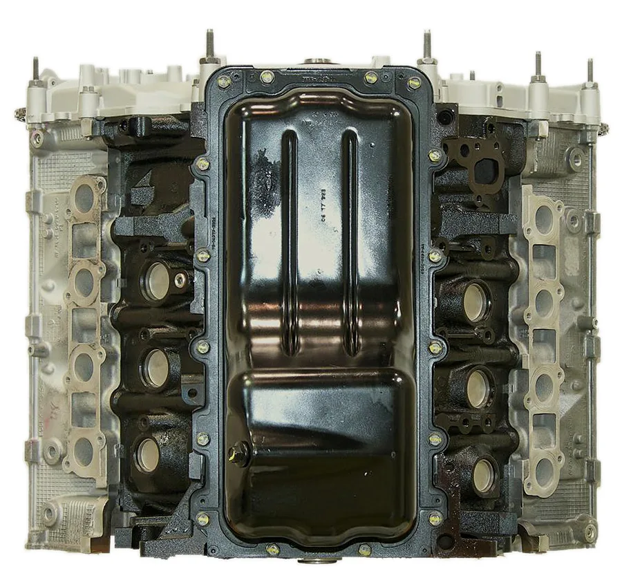 6.0 LS engine secured in branded freight crate
