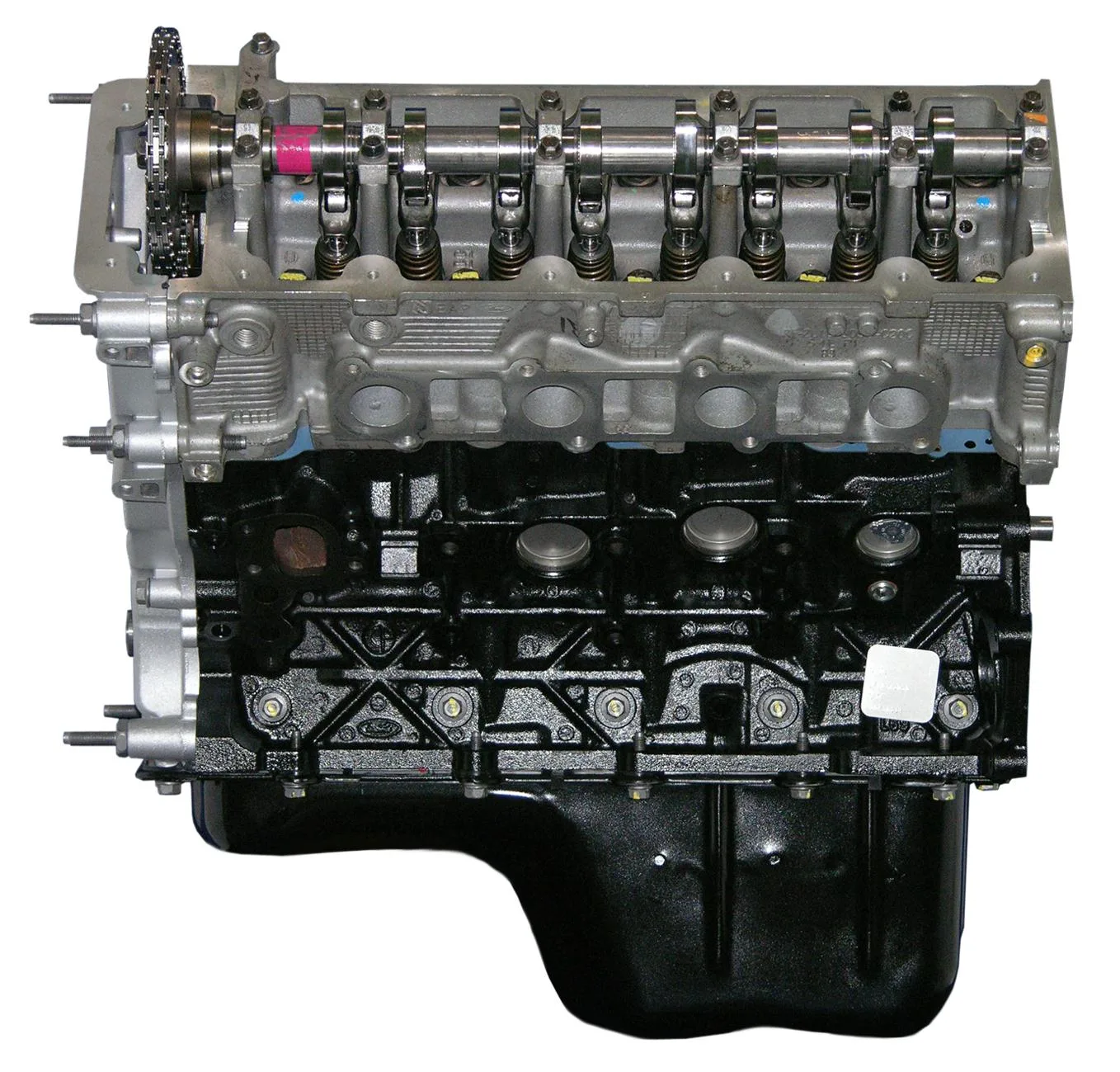 6.0 LS engine on branded inspection stand