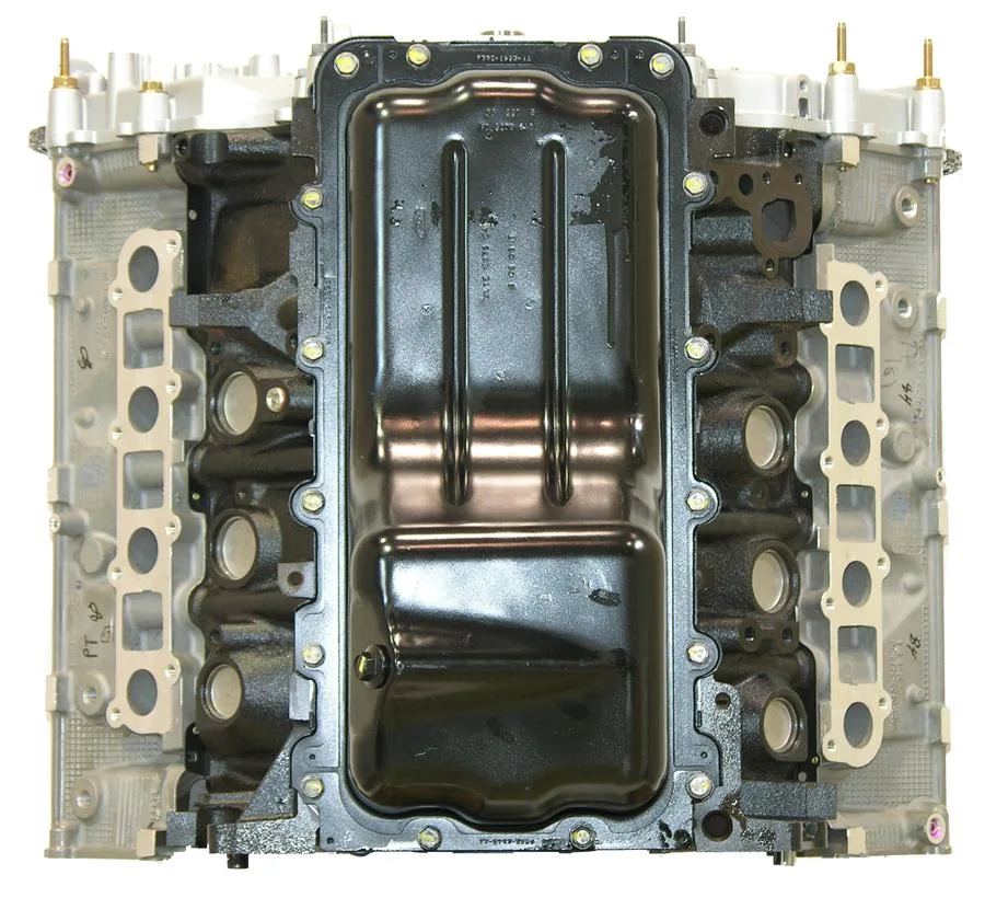 6.0 LS engine secured in branded freight crate