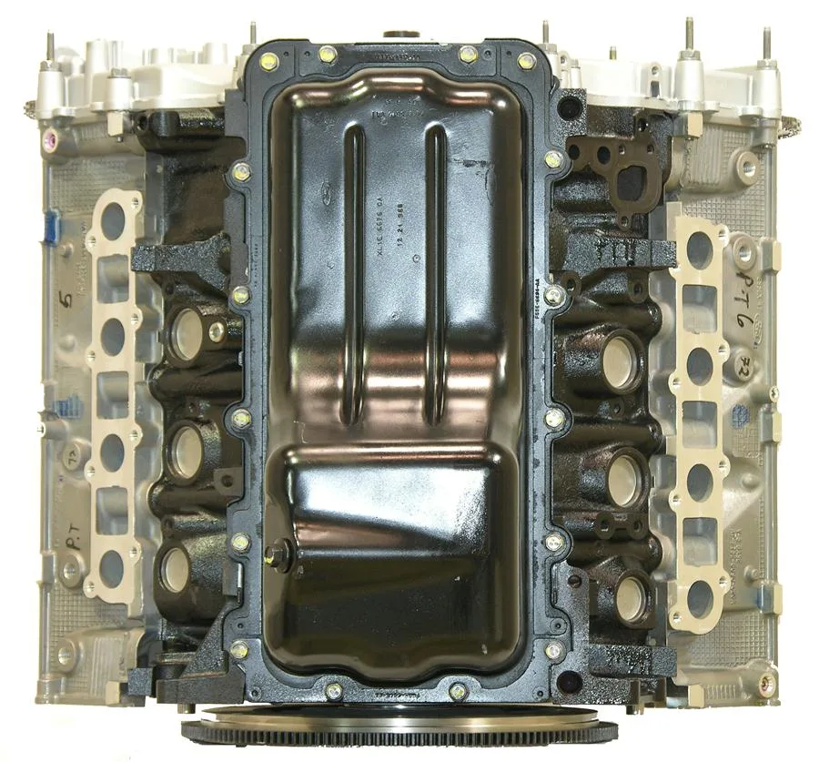 6.0 LS engine secured in branded freight crate