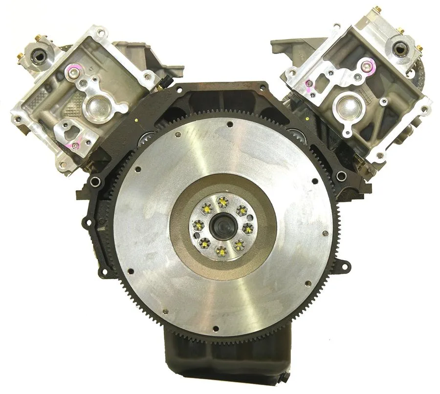 6.0 LS engine on branded inspection stand