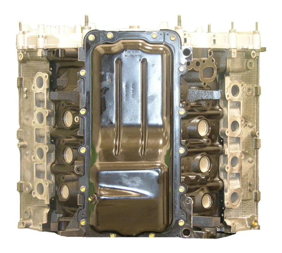 6.0 LS engine secured in branded freight crate