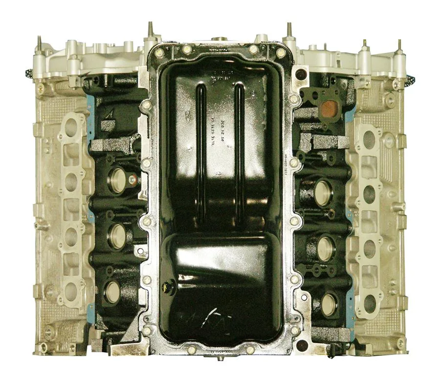 6.0 LS engine secured in branded freight crate