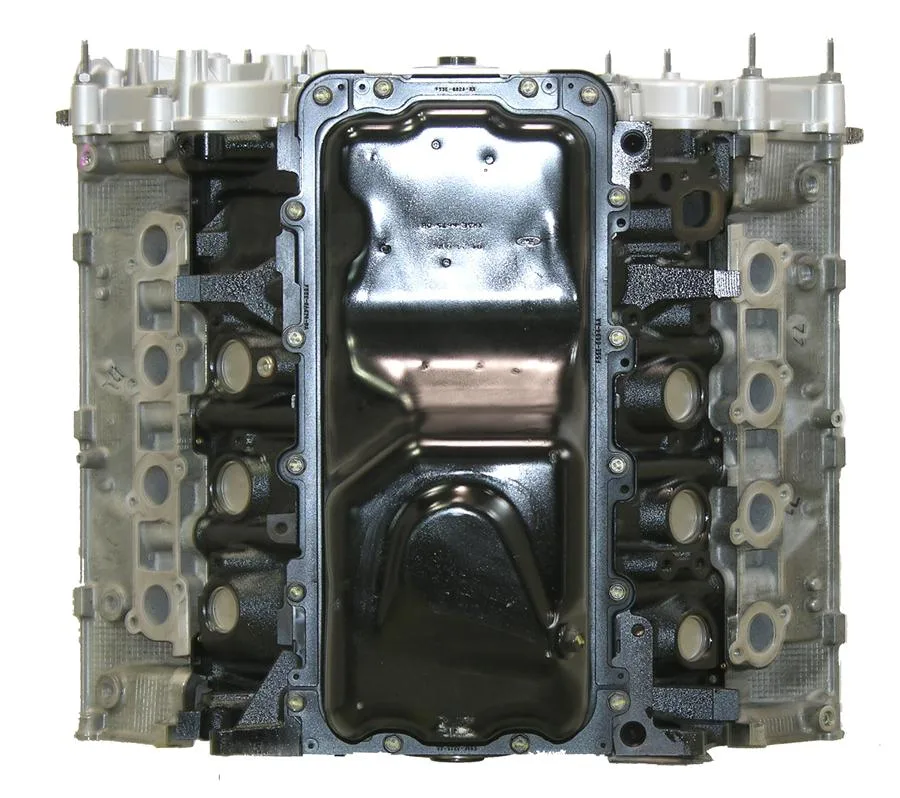 6.0 LS engine secured in branded freight crate