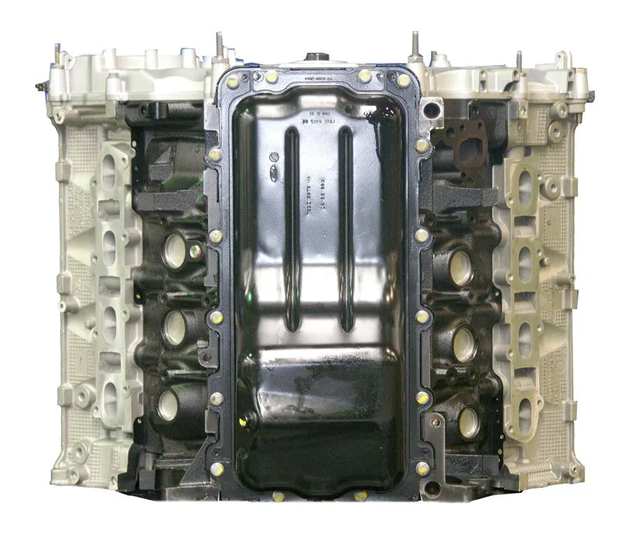 6.0 LS engine secured in branded freight crate