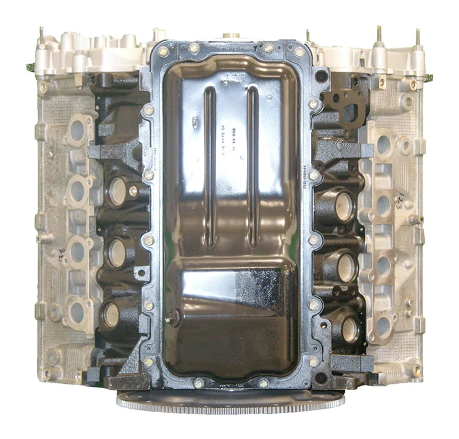 6.0 LS engine secured in branded freight crate