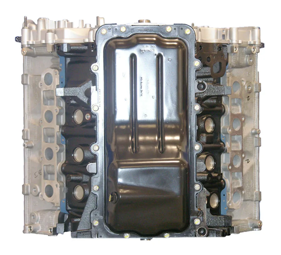 6.0 LS engine secured in branded freight crate