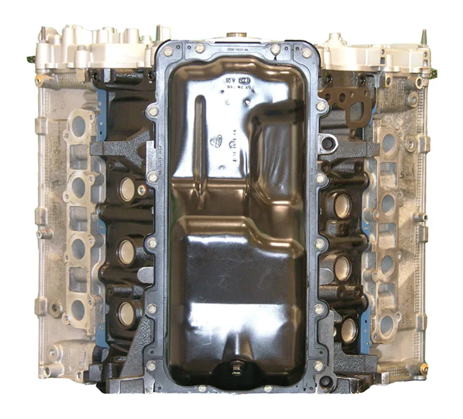 6.0 LS engine secured in branded freight crate
