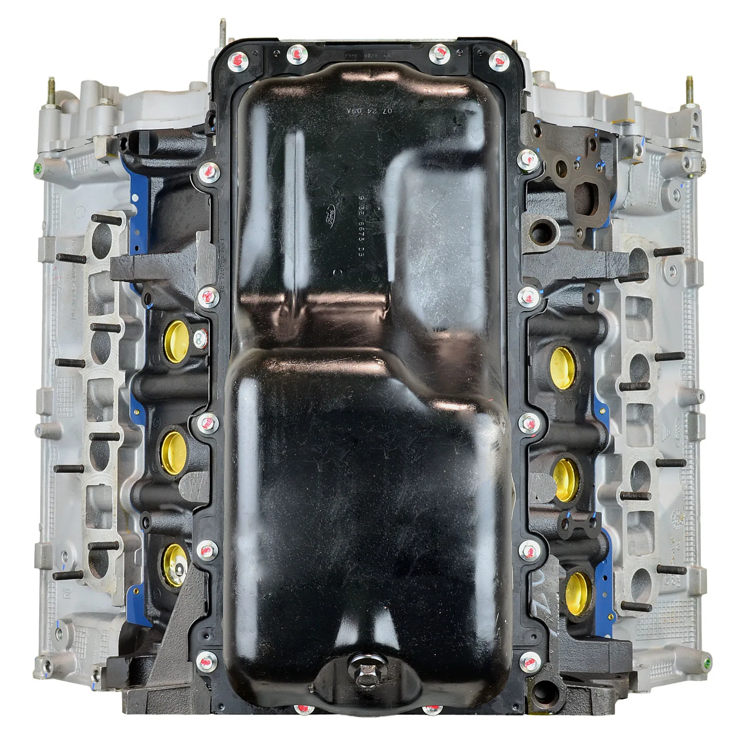 6.0 LS engine secured in branded freight crate