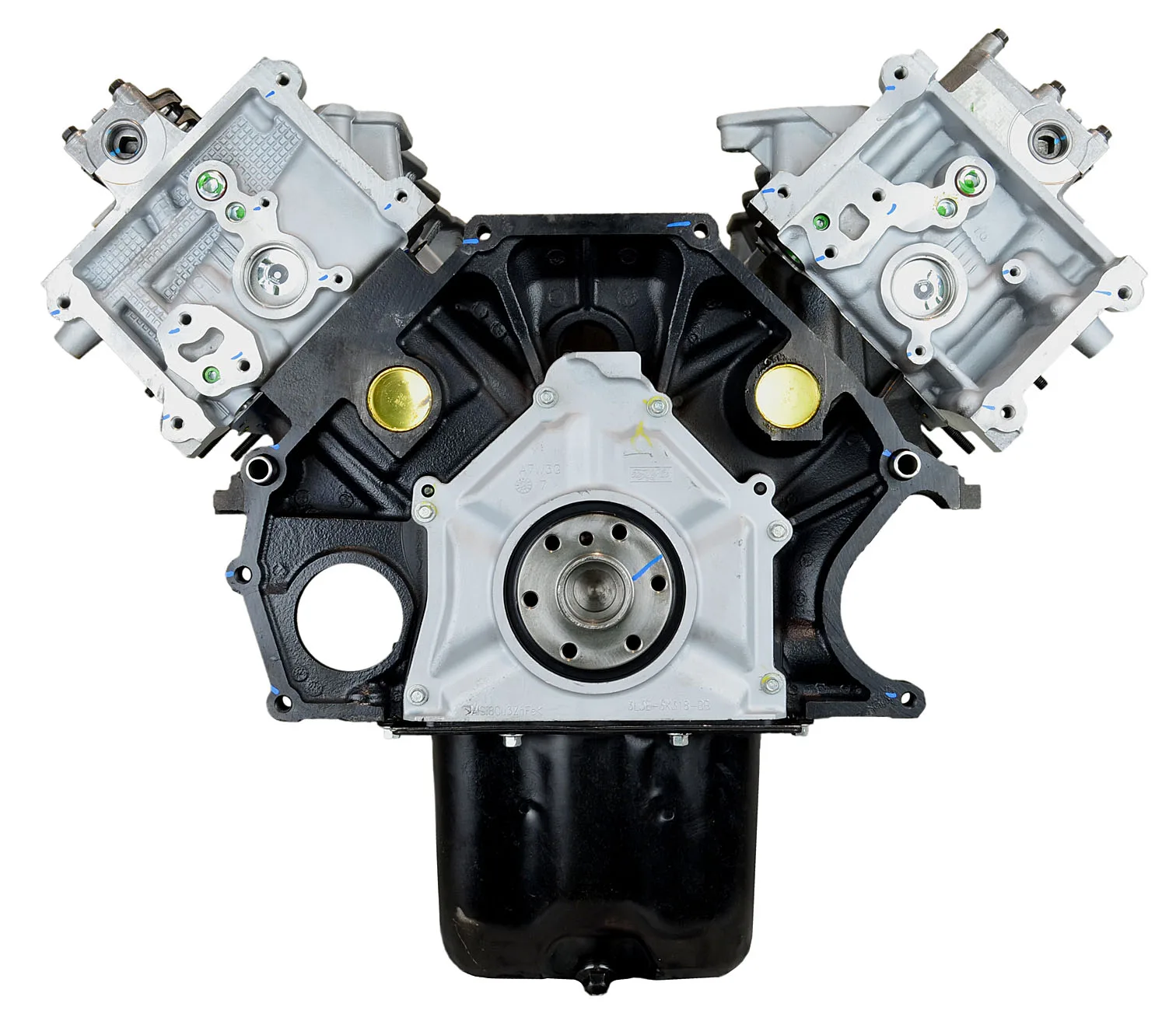 6.0 LS engine on branded inspection stand