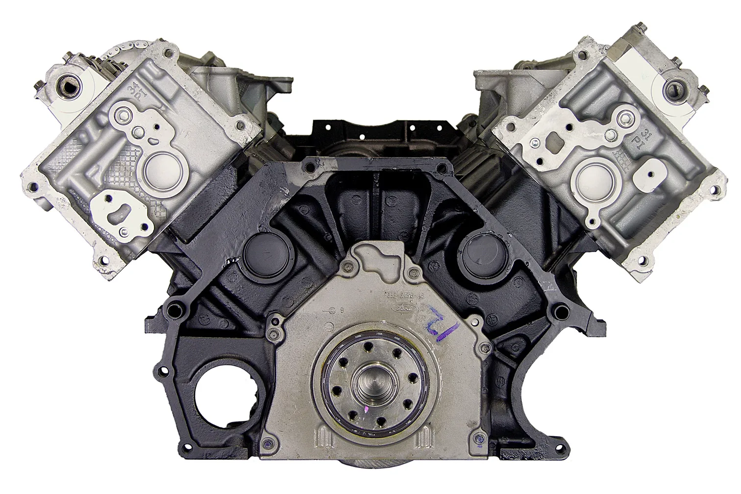 Ford 5.4L V8 1999-2001 Truck F & E Series, Expedition, Excursion SOHC 2 Valve Vi intake manifold and throttle body detail
