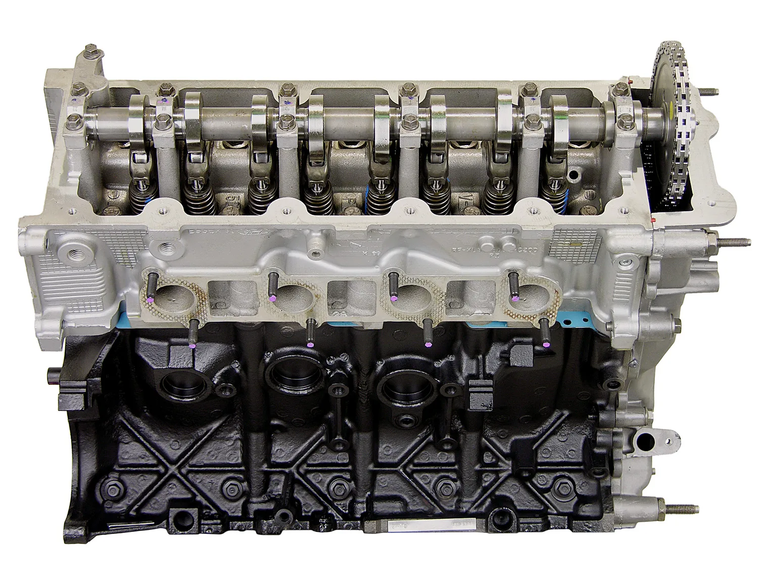 6.0 LS engine on branded inspection stand