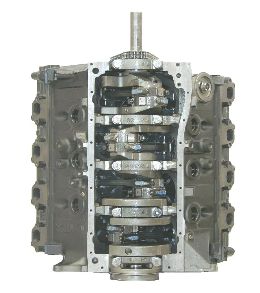 6.0 LS engine secured in branded freight crate